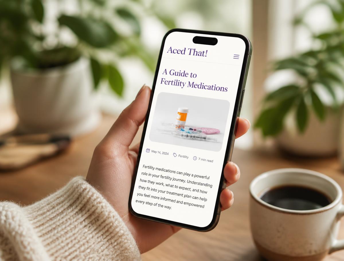 A patient reading a health article on a phone